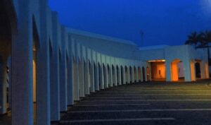 Presidential Villa at night