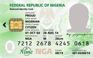 Naational Id blank-card