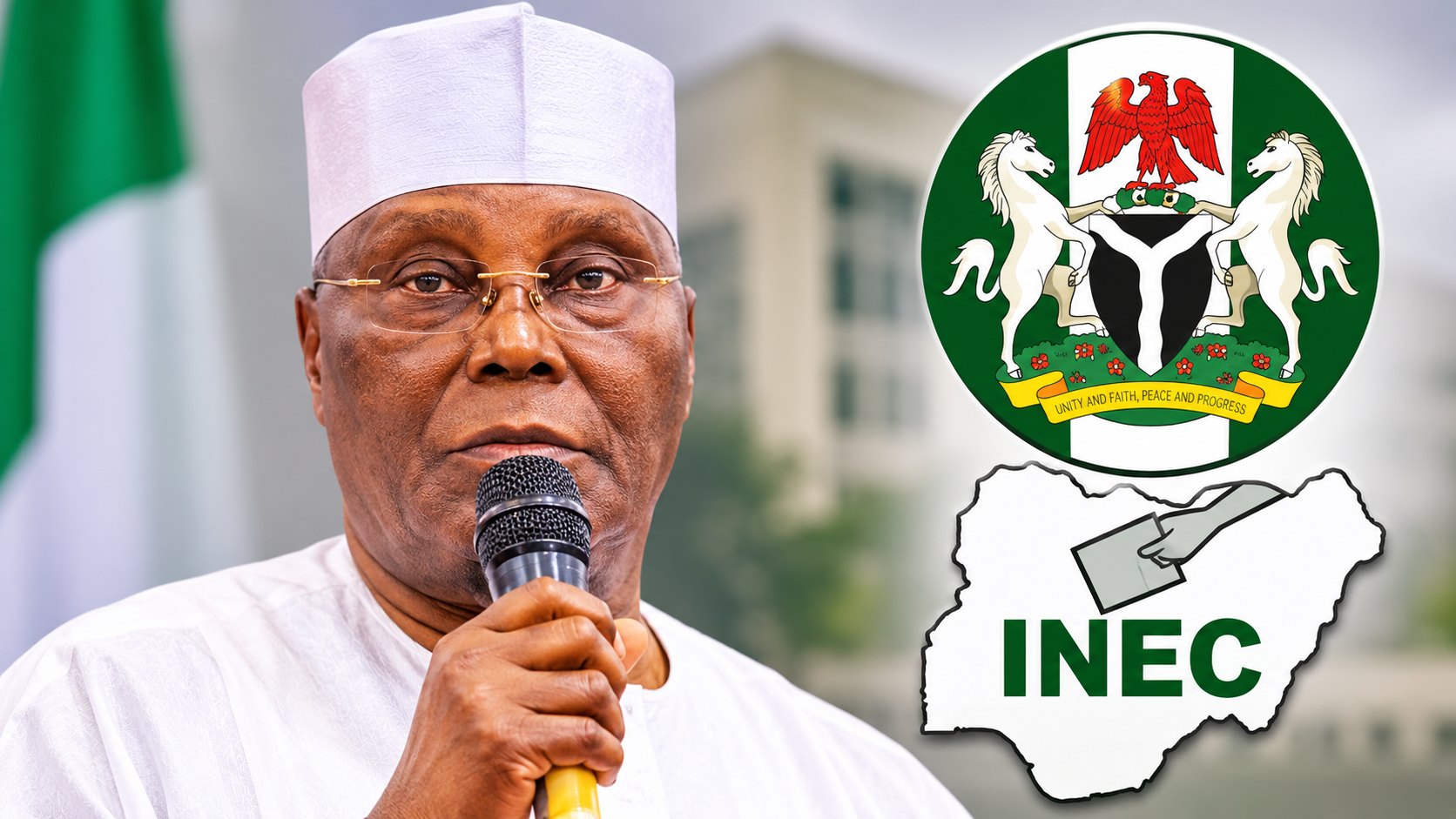 Atiku Abubakar and INEC Election Graphic