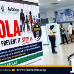 Ebola Awareness Poster in Airport Clinic